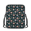Christmas Sleeping Sloths Pattern Print Rectangular Crossbody Bag