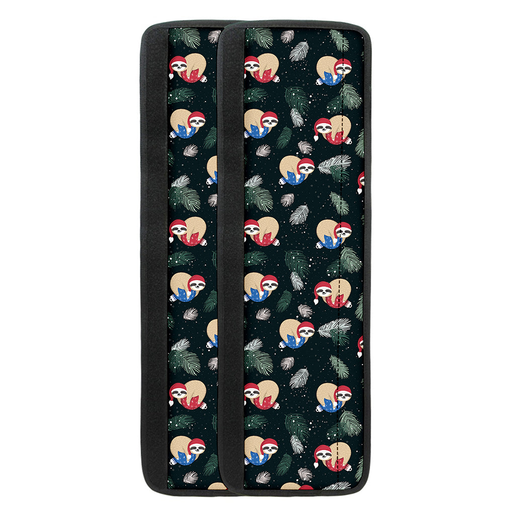 Christmas Sleeping Sloths Pattern Print Refrigerator Handle Covers