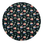 Christmas Sleeping Sloths Pattern Print Round Blanket