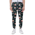 Christmas Sleeping Sloths Pattern Print Joggers