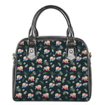 Christmas Sleeping Sloths Pattern Print Shoulder Handbag