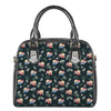 Christmas Sleeping Sloths Pattern Print Shoulder Handbag