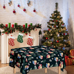 Christmas Sleeping Sloths Pattern Print Tablecloth