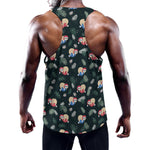 Christmas Sleeping Sloths Pattern Print Training Tank Top