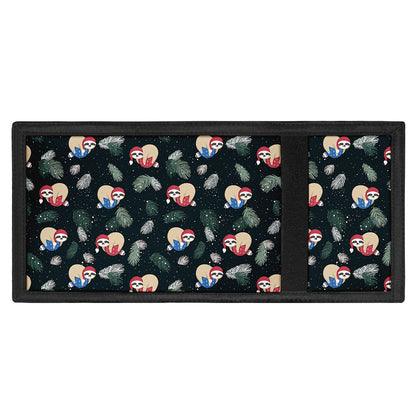 Christmas Sleeping Sloths Pattern Print Trifold Wallet