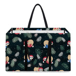Christmas Sleeping Sloths Pattern Print Utility Tote Bag