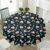 Christmas Sleeping Sloths Pattern Print Waterproof Round Tablecloth