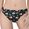 Christmas Sleeping Sloths Pattern Print Women's Thong