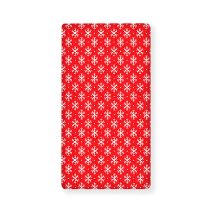 Christmas Snowflake Pattern Print Baby Crib Sheet