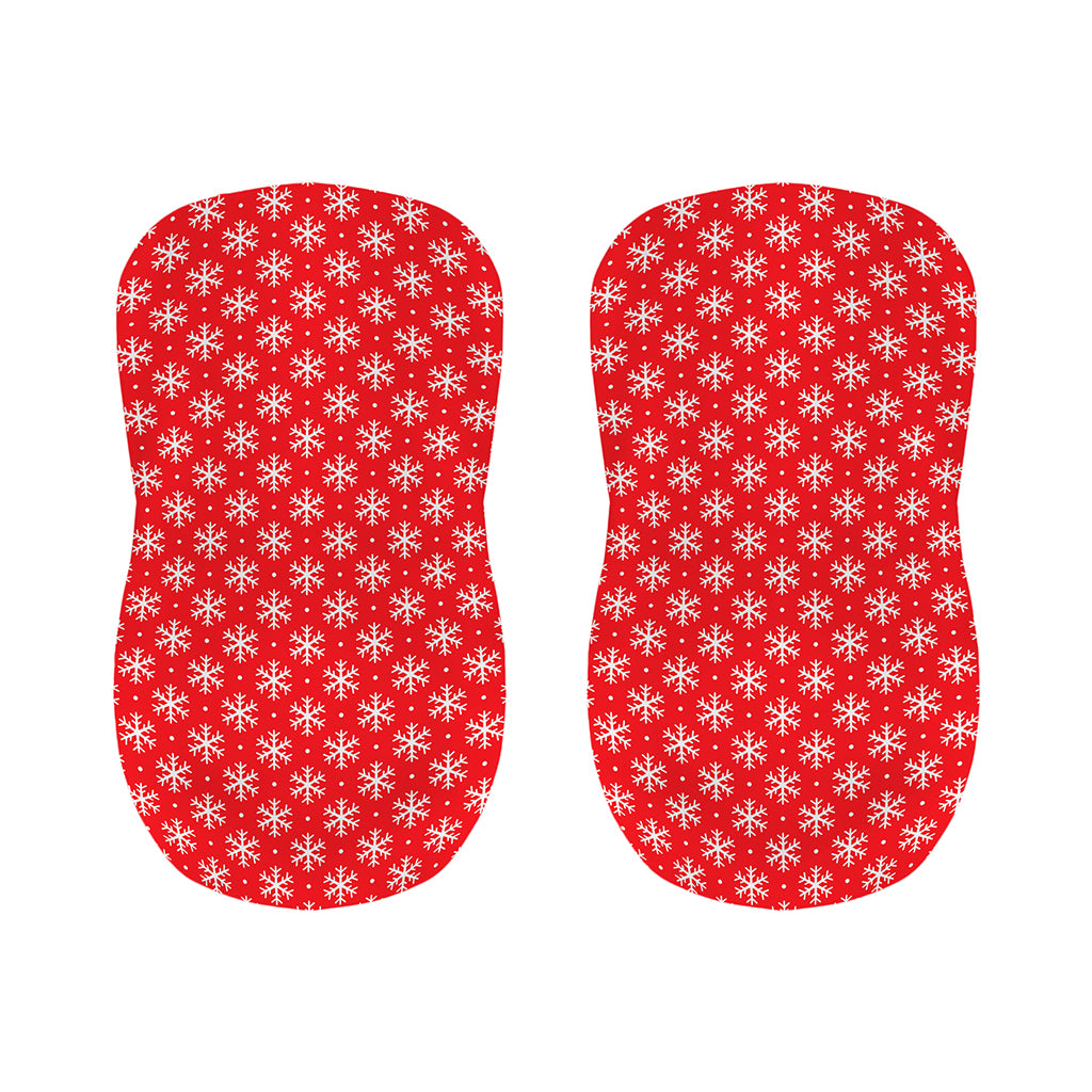 Christmas Snowflake Pattern Print Bar Stool Covers