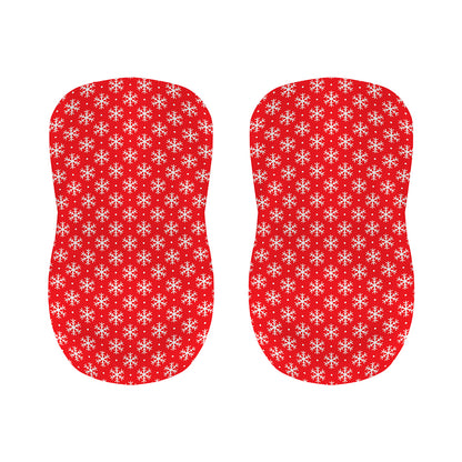 Christmas Snowflake Pattern Print Bar Stool Covers