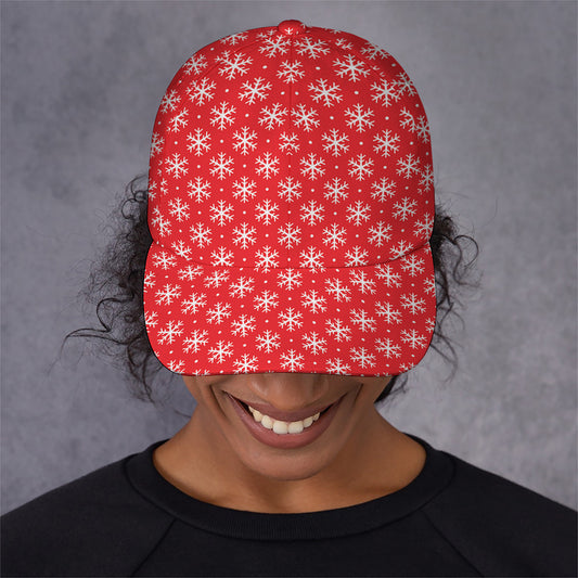 Christmas Snowflake Pattern Print Baseball Cap