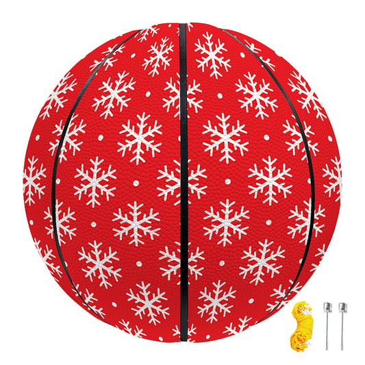 Christmas Snowflake Pattern Print Basketball