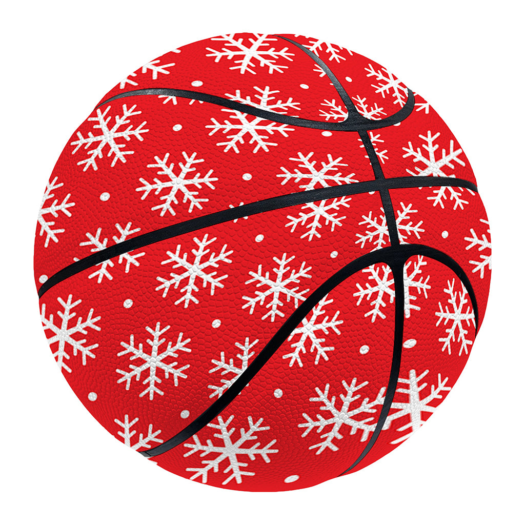 Christmas Snowflake Pattern Print Basketball