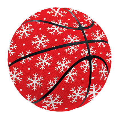 Christmas Snowflake Pattern Print Basketball