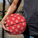 Christmas Snowflake Pattern Print Basketball