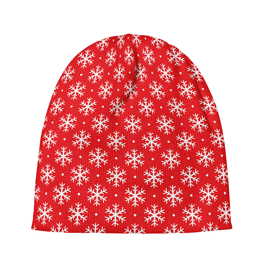 Christmas Snowflake Pattern Print Beanie