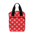 Christmas Snowflake Pattern Print Bible Tote Bag