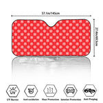 Christmas Snowflake Pattern Print Car Windshield Sun Shade