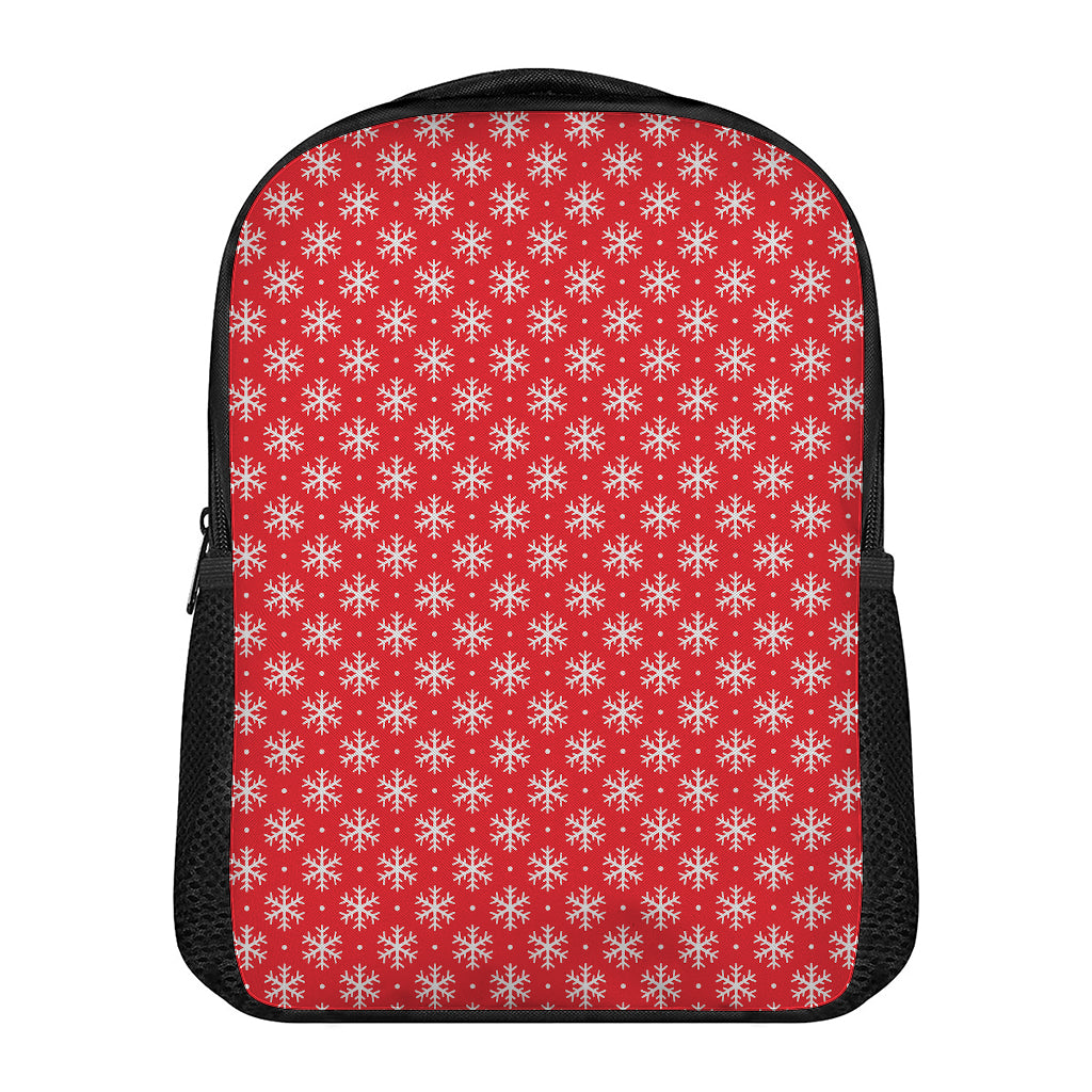 Christmas Snowflake Pattern Print Casual Backpack