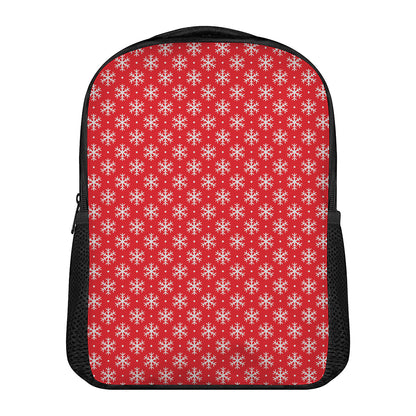 Christmas Snowflake Pattern Print Casual Backpack
