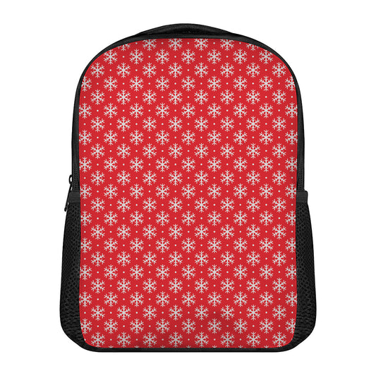 Christmas Snowflake Pattern Print Casual Backpack