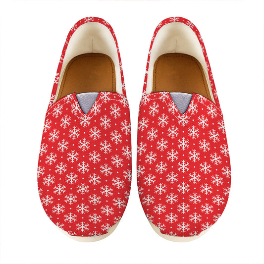 Christmas Snowflake Pattern Print Casual Shoes