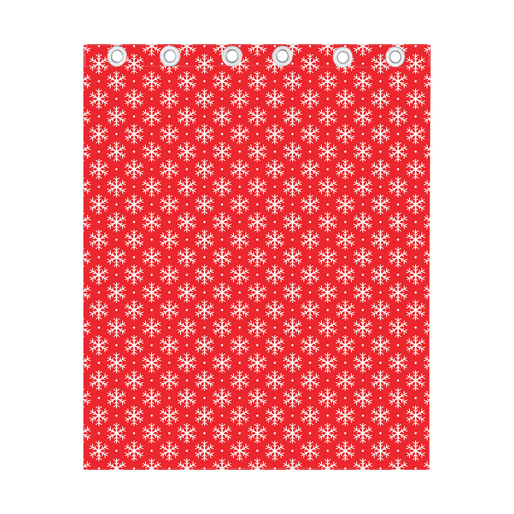 Christmas Snowflake Pattern Print Curtain