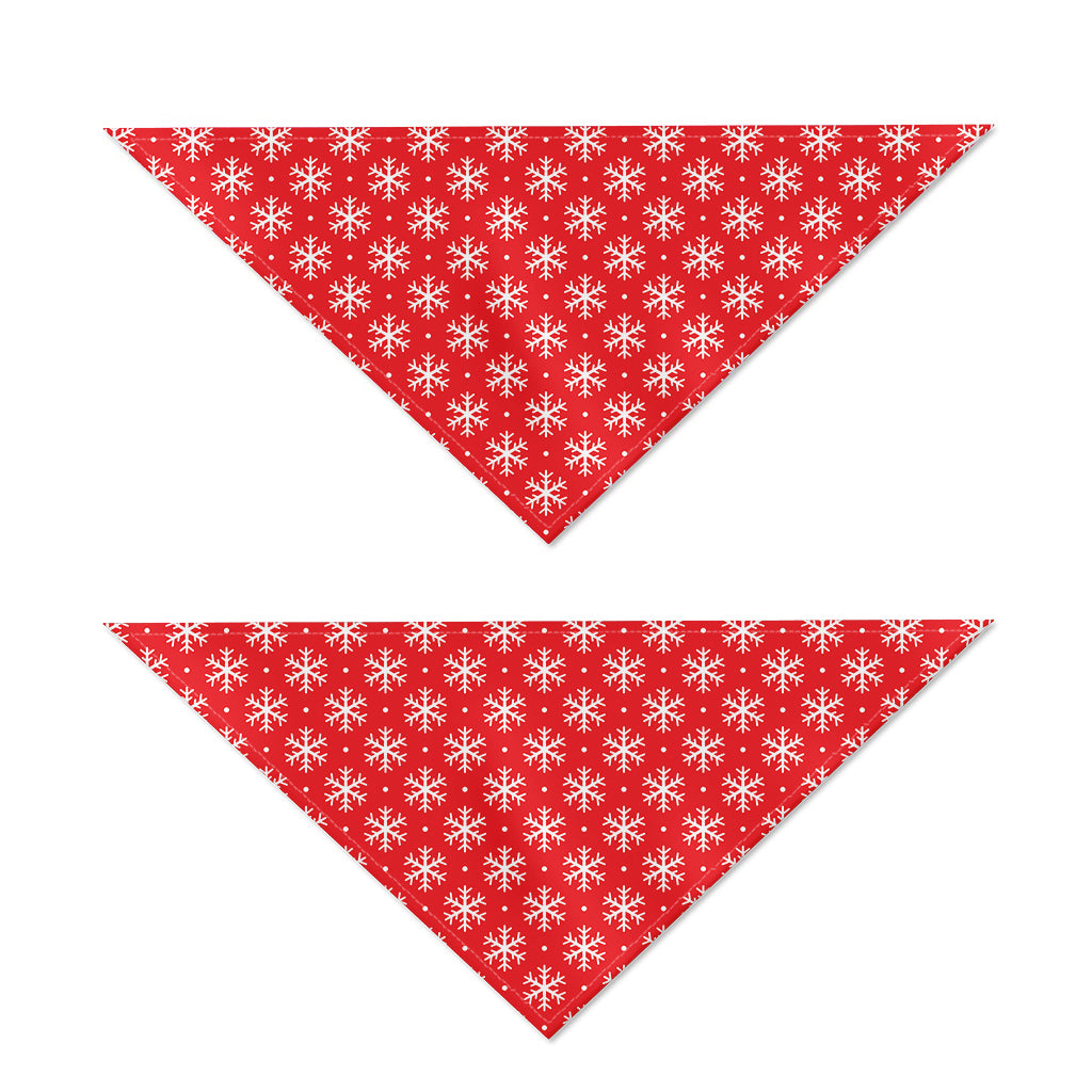 Christmas Snowflake Pattern Print Dog Bandana