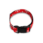 Christmas Snowflake Pattern Print Dog Collar