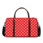 Christmas Snowflake Pattern Print Duffle Bag