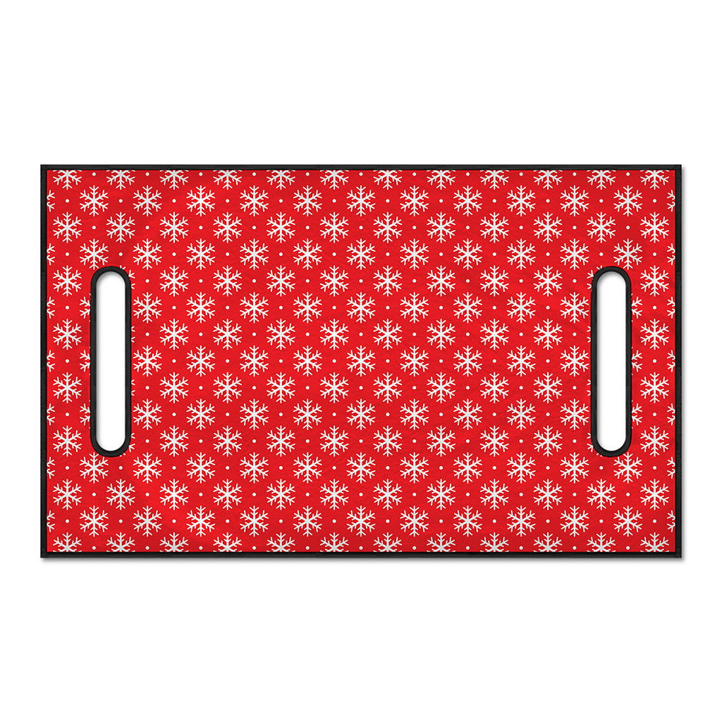 Christmas Snowflake Pattern Print Golf Cart Seat Cover