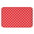 Christmas Snowflake Pattern Print Indoor Door Mat