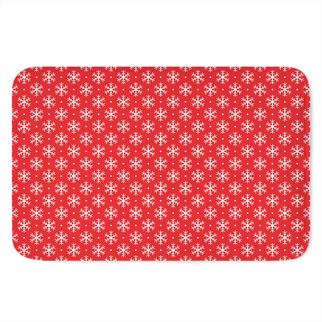 Christmas Snowflake Pattern Print Indoor Door Mat