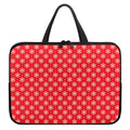 Christmas Snowflake Pattern Print Laptop Sleeve With Handle