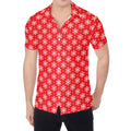 Christmas Snowflake Pattern Print Men's Shirt