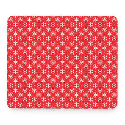 Christmas Snowflake Pattern Print Mouse Pad