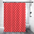 Christmas Snowflake Pattern Print Premium Shower Curtain