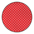Christmas Snowflake Pattern Print Round Floor Mat