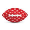 Christmas Snowflake Pattern Print Rugby Ball