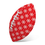 Christmas Snowflake Pattern Print Rugby Ball
