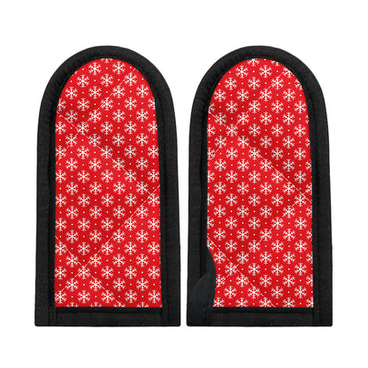 Christmas Snowflake Pattern Print Skillet Handle Cover
