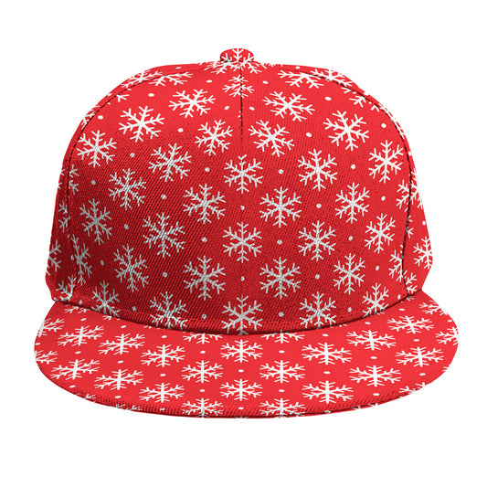 Christmas Snowflake Pattern Print Snapback Cap