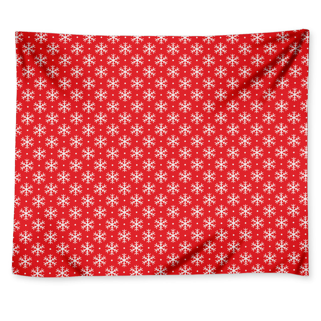 Christmas Snowflake Pattern Print Tapestry