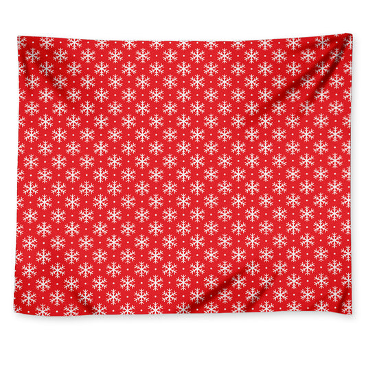 Christmas Snowflake Pattern Print Tapestry