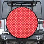 Christmas Snowflake Pattern Print Tire Cover