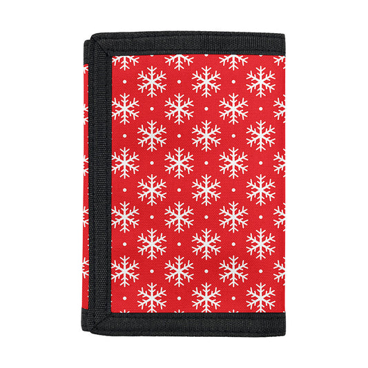 Christmas Snowflake Pattern Print Trifold Wallet
