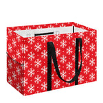 Christmas Snowflake Pattern Print Utility Tote Bag