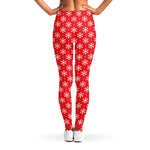 Christmas Snowflake Pattern Print Women's Leggings