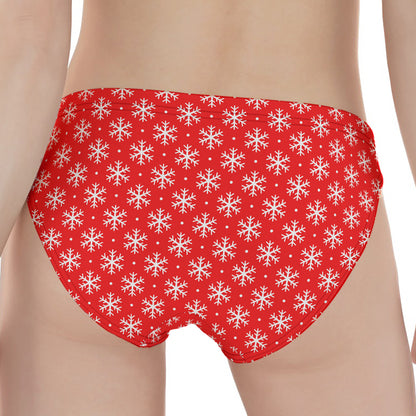 Christmas Snowflake Pattern Print Women's Panties